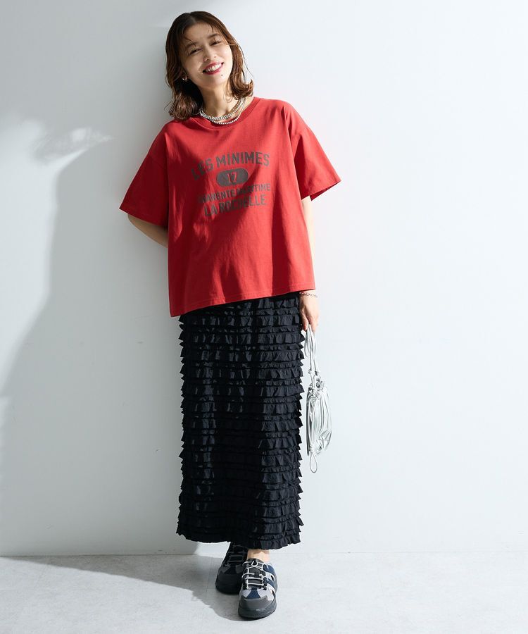 Green Parks「【適ON】汗染み防止ボックスロゴTシャツ」|Tシャツ・カットソー|