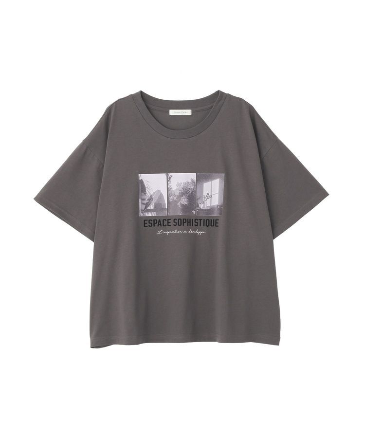 Green Parks「【適ON】汗染み防止ボックスロゴTシャツ」|Tシャツ・カットソー|