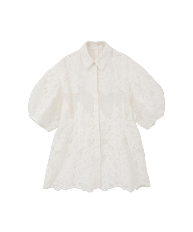 GARAGE OF GOOD CLOTHING「【CLANE】FLOWER LACE WAIST SHAPE TOPS」|Tシャツ・カットソー|