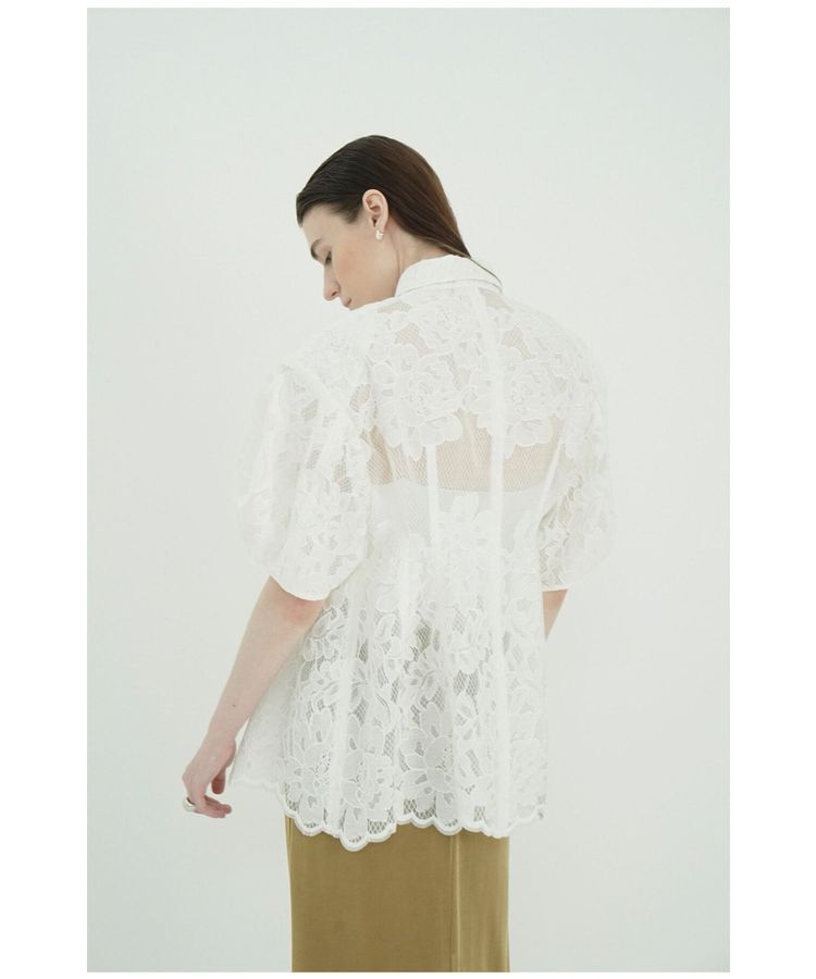 GARAGE OF GOOD CLOTHING「【CLANE】FLOWER LACE WAIST SHAPE TOPS」|Tシャツ・カットソー|