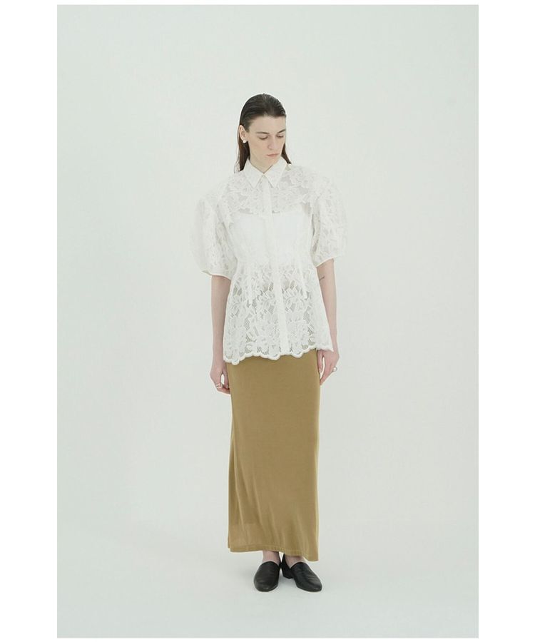 GARAGE OF GOOD CLOTHING「【CLANE】FLOWER LACE WAIST SHAPE TOPS」|Tシャツ・カットソー|