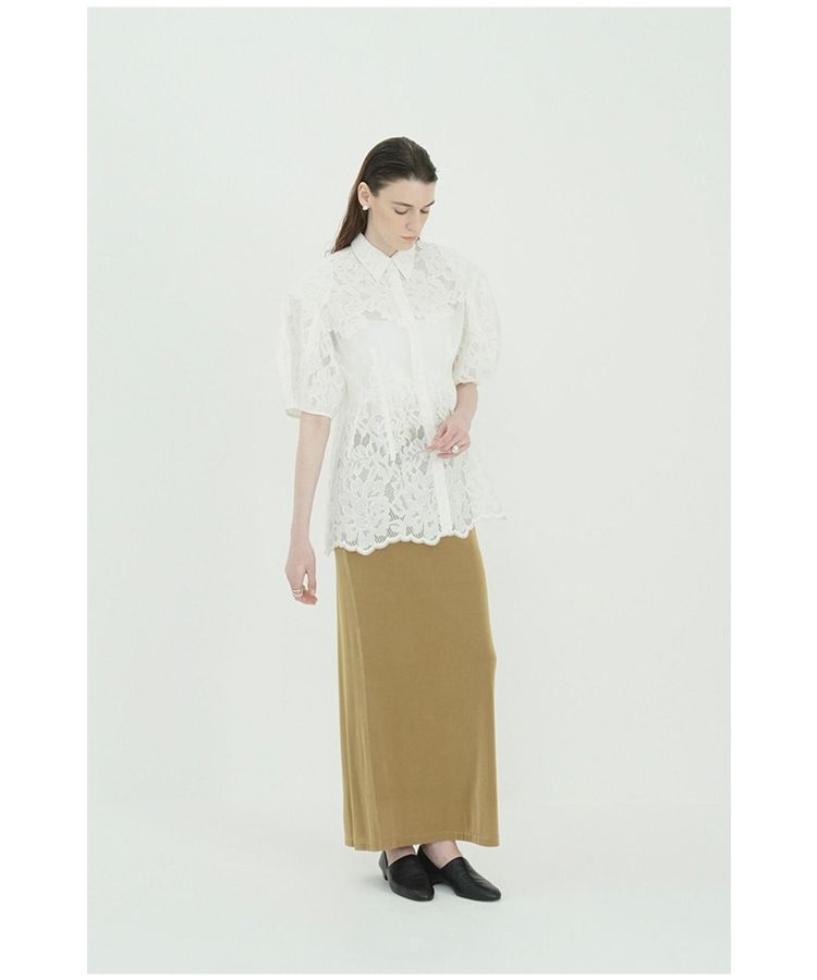 GARAGE OF GOOD CLOTHING「【CLANE】FLOWER LACE WAIST SHAPE TOPS」|Tシャツ・カットソー|