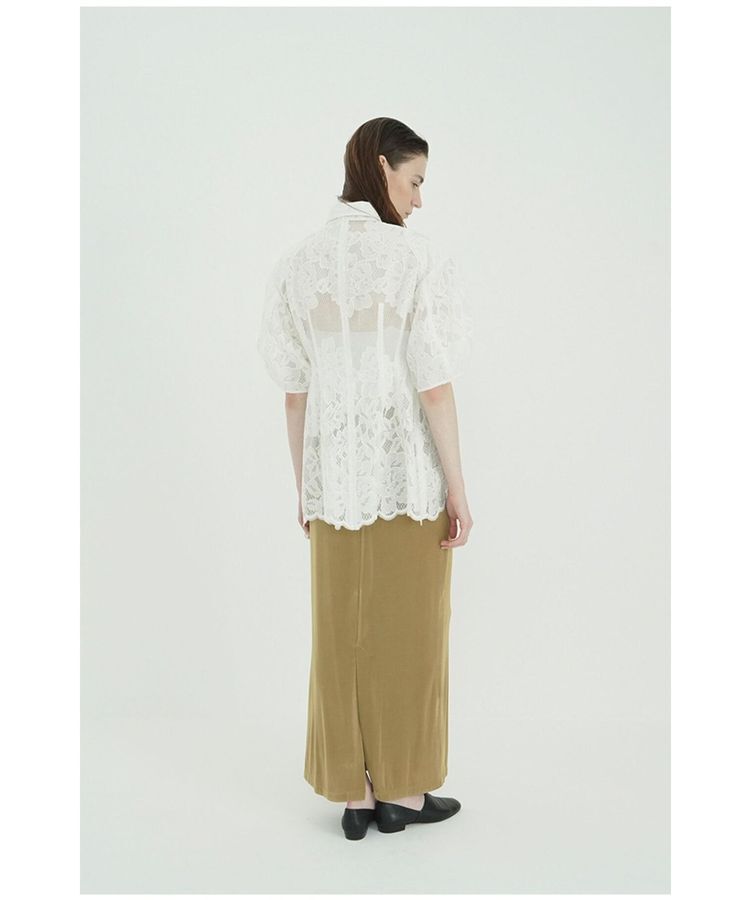 GARAGE OF GOOD CLOTHING「【CLANE】FLOWER LACE WAIST SHAPE TOPS」|Tシャツ・カットソー|
