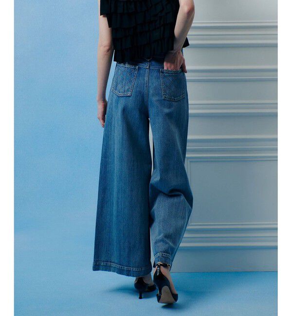 LOULOU WILLOUGHBY「◇デニムバギーパンツ」|デニム|
