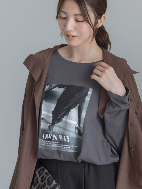Te chichi「モノクロームフォトロンT」|Tシャツ・カットソー|