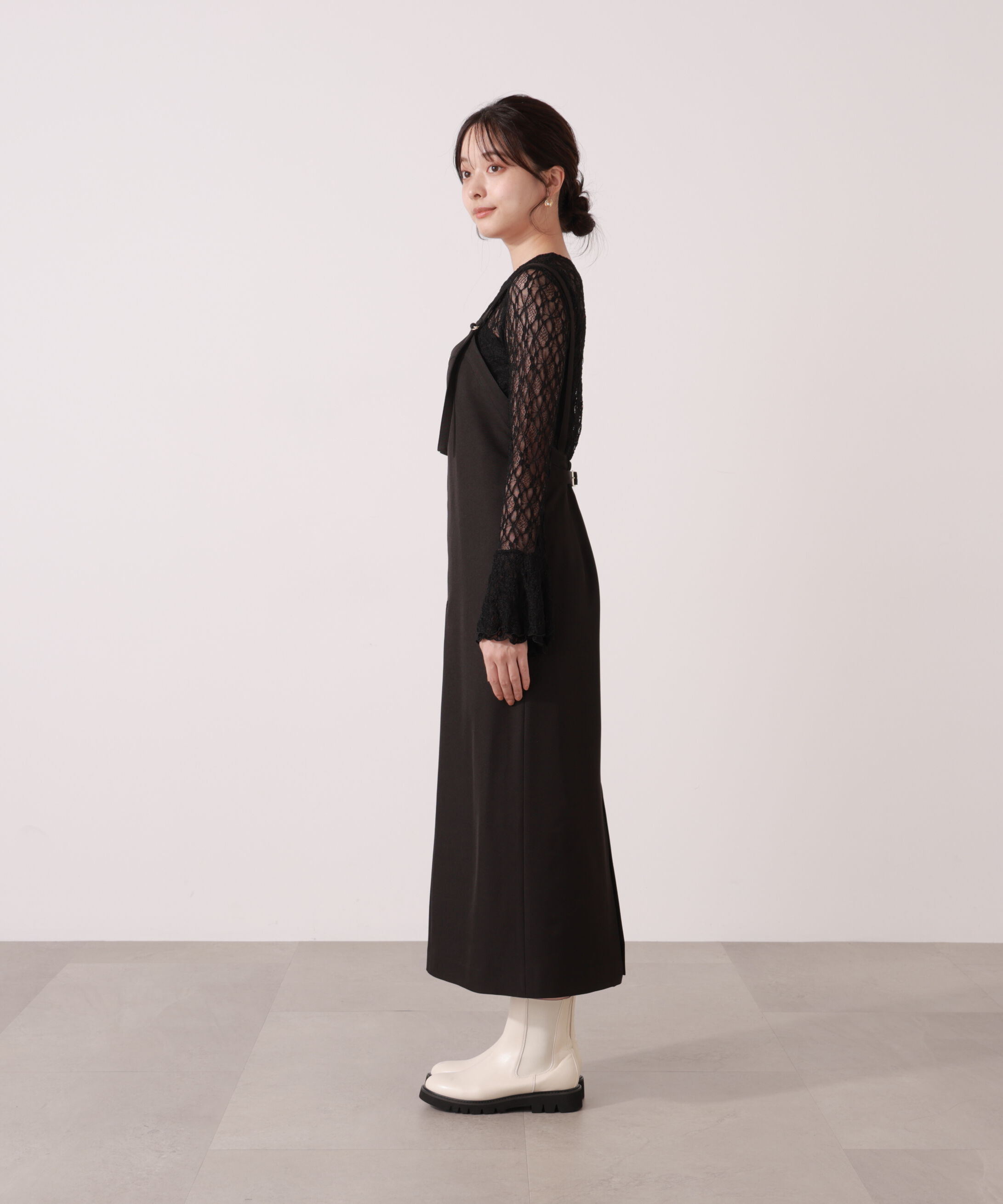 PROPORTION BODY DRESSING「フロントファスナーナロージャンスカ」|ワンピース|