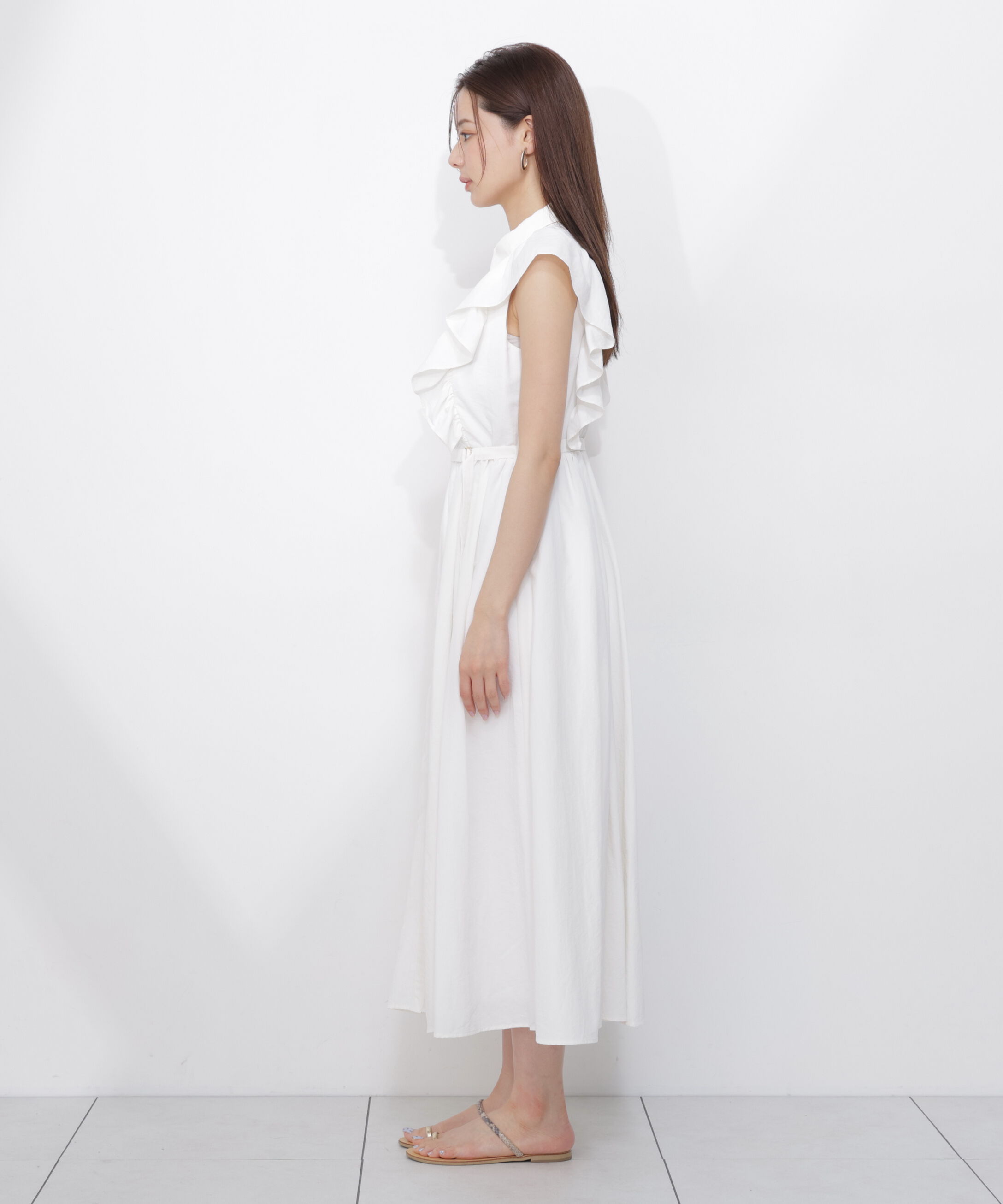 PROPORTION BODY DRESSING「＜中川紅葉さん着用＞フロントレースシャツワンピース」|ワンピース|