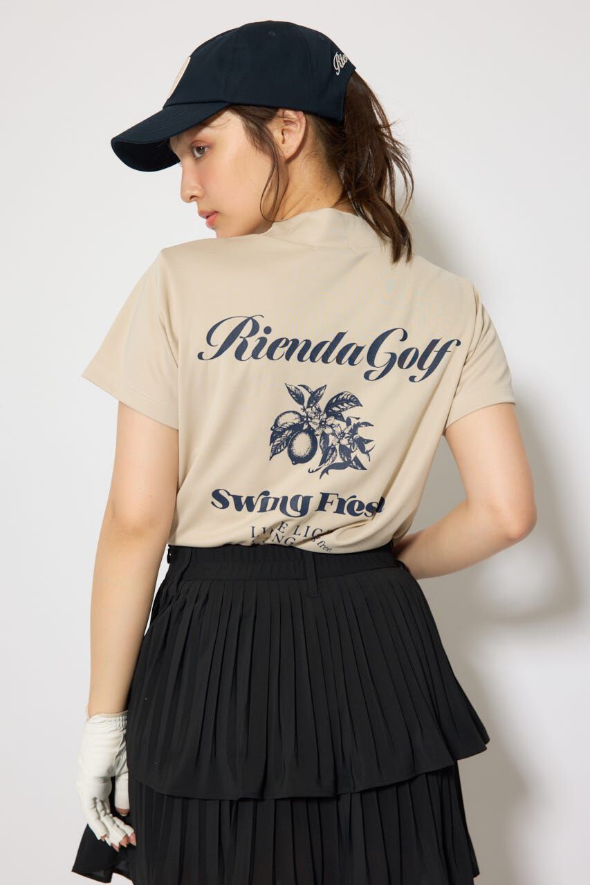 rienda「ユニセックスモックネックTシャツ」|Tシャツ・カットソー|BEG