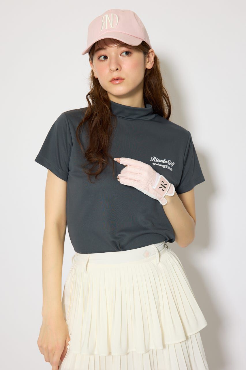 rienda「ユニセックスモックネックTシャツ」|Tシャツ・カットソー|D/GRY3