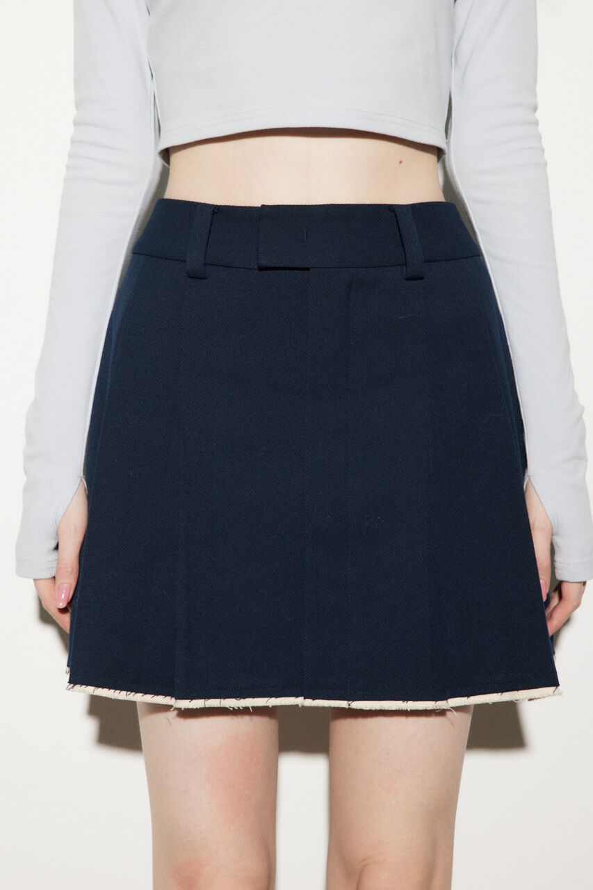 SLY「MICHIXSLY WIDE PLEATS ショートスカート」|スカート|NVY