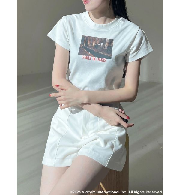 MERCURYDUO「【EMILY IN PARISコラボ】グラフィックロゴTシャツ」|Tシャツ・カットソー|