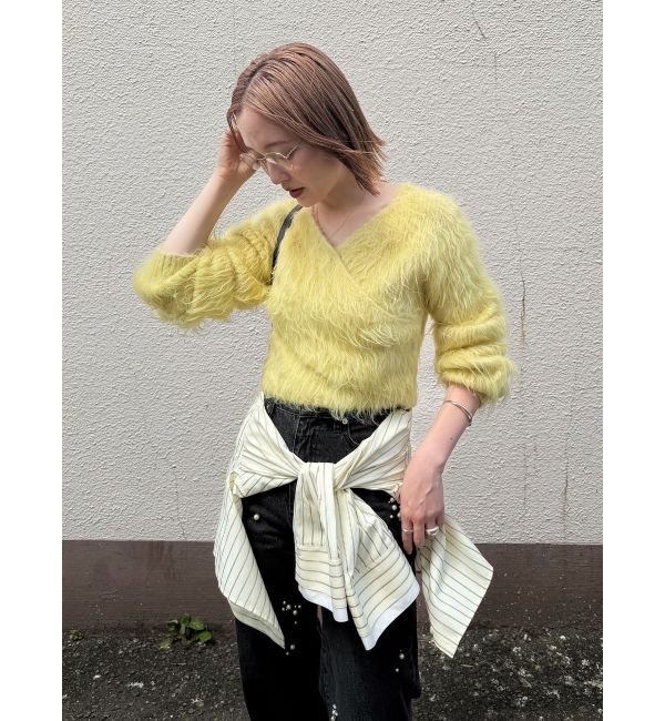 LAGUNAMOON「アルパカブレンドカシュクールニット」|ニット・セーター|