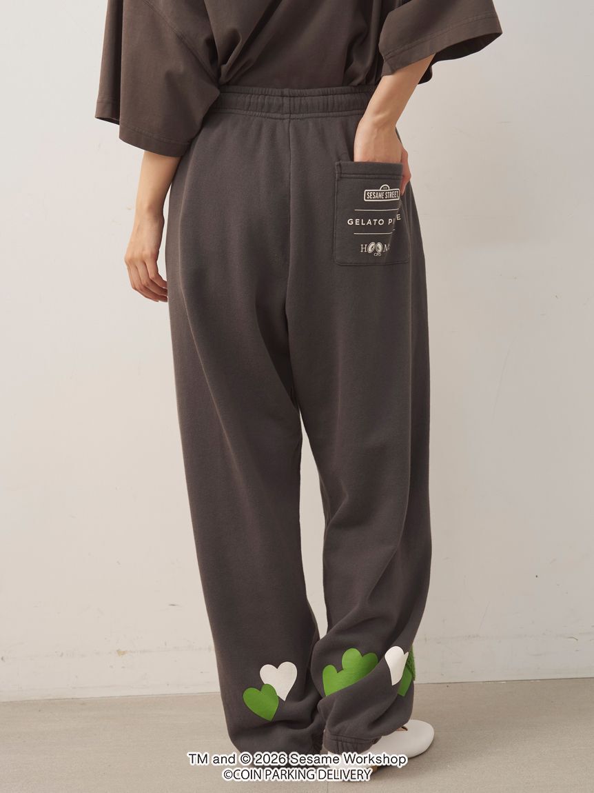 GELATO PIQUE HOMME「【SESAMESTREET&times;CPDHOOME meets GELATOPIQUE】コットン裏毛プリントロングパンツ」|ルームウェア|