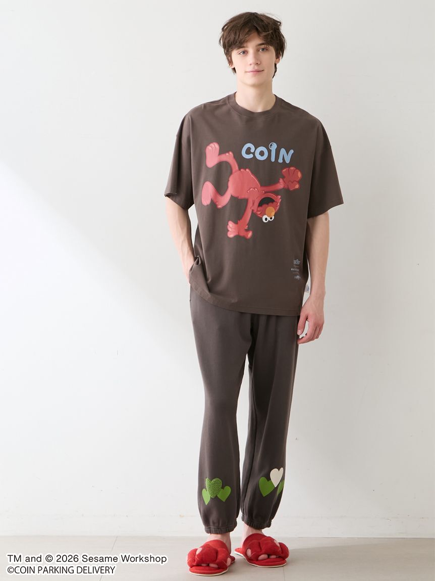 GELATO PIQUE HOMME「【SESAMESTREET&times;CPDHOOME meets GELATOPIQUE】コットン裏毛プリントロングパンツ」|ルームウェア|