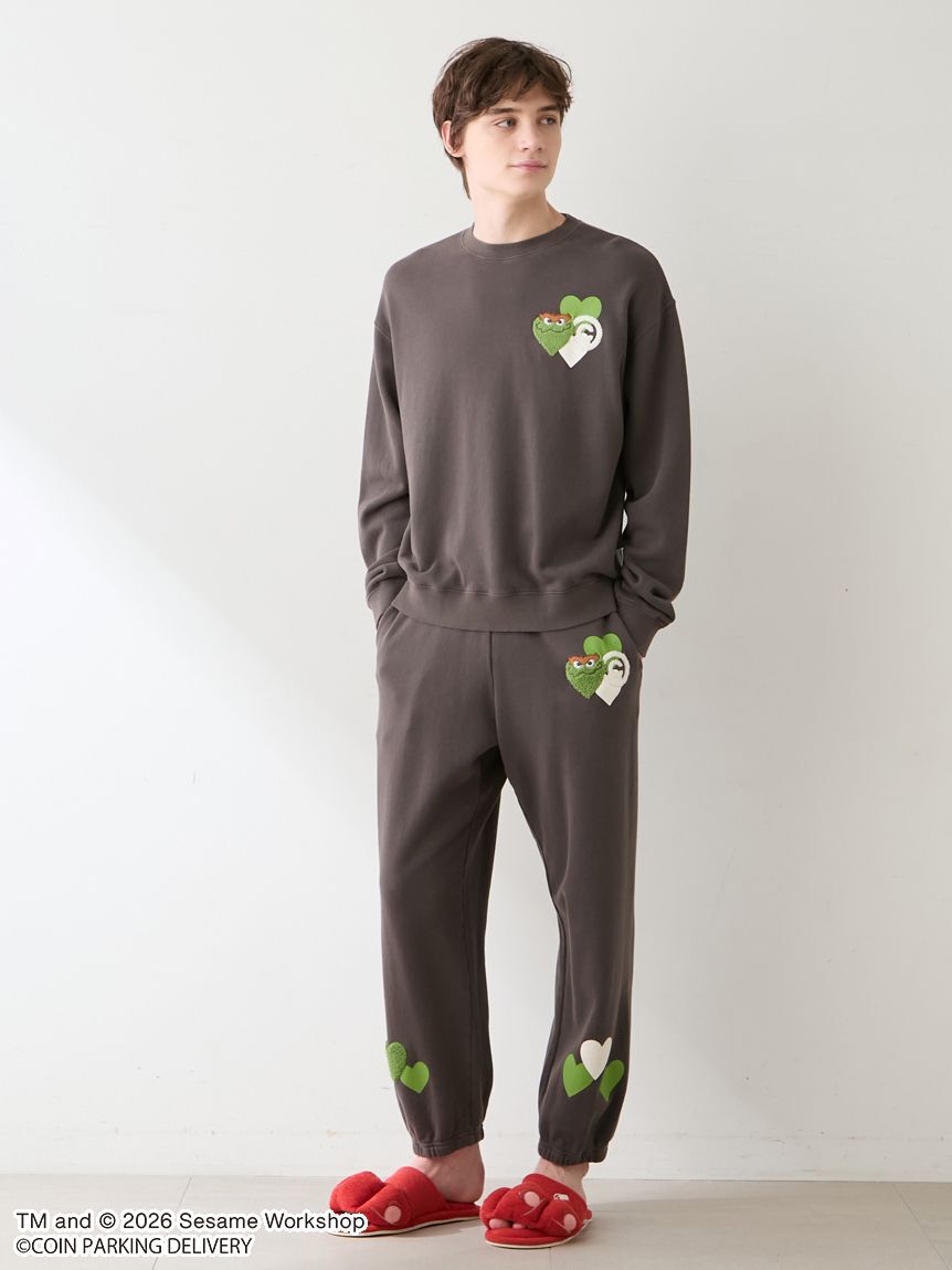 GELATO PIQUE HOMME「【SESAMESTREET&times;CPDHOOME meets GELATOPIQUE】コットン裏毛プリントロングパンツ」|ルームウェア|