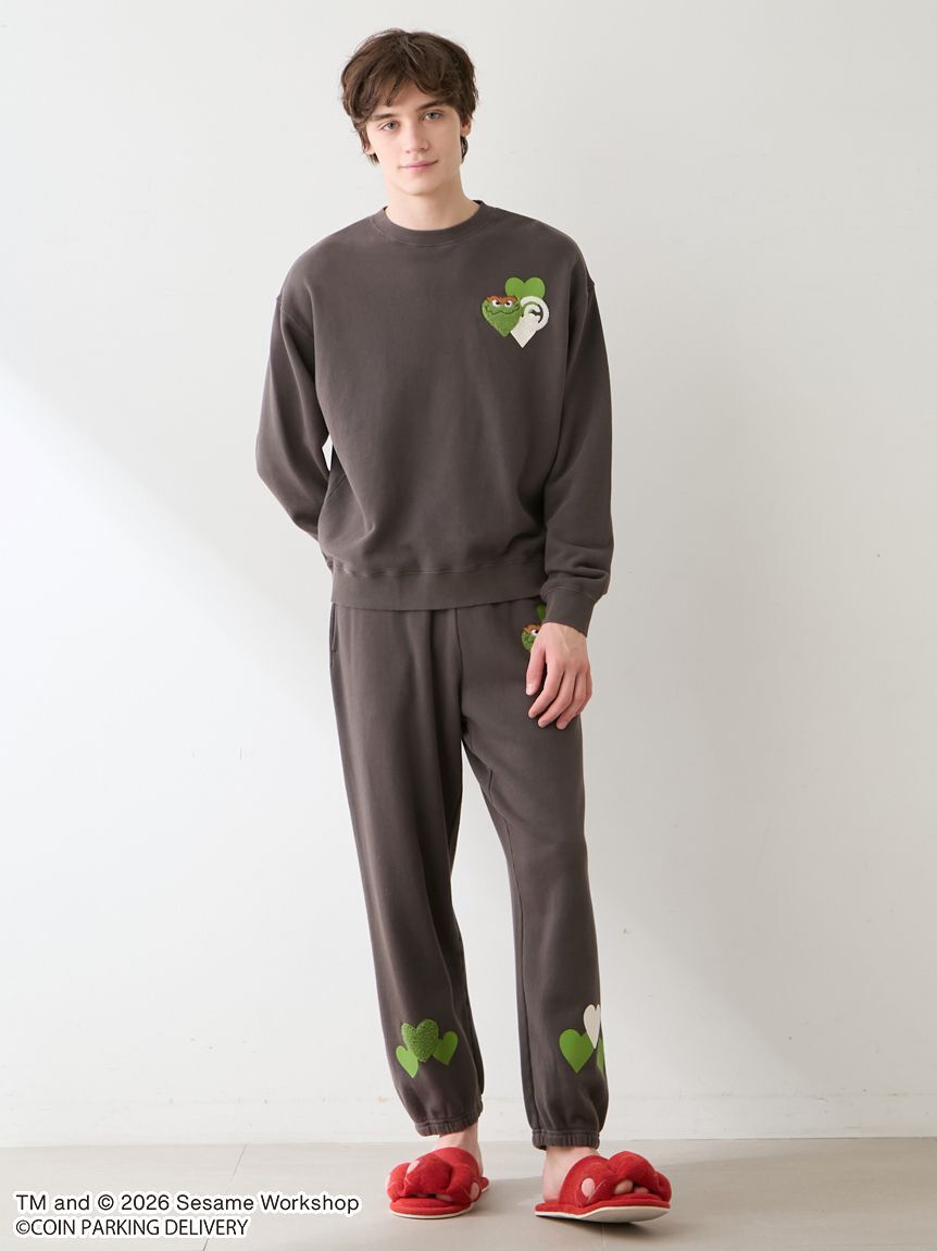 GELATO PIQUE HOMME「【SESAMESTREET&times;CPDHOOME meets GELATOPIQUE】コットン裏毛プリントロングパンツ」|ルームウェア|