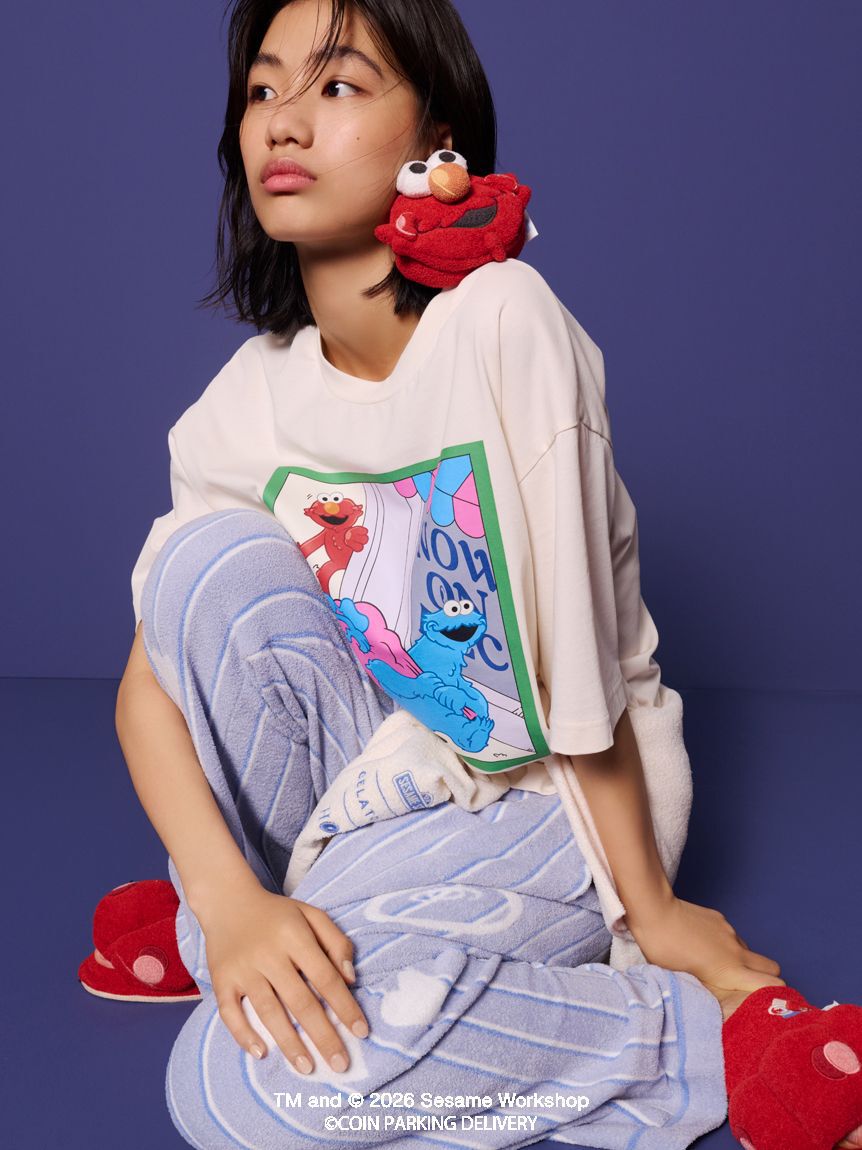 GELATO PIQUE HOMME「【SESAMESTREET&times;CPDHOOME meets GELATOPIQUE】コットンワンポイントプリントTシャツ」|ルームウェア|