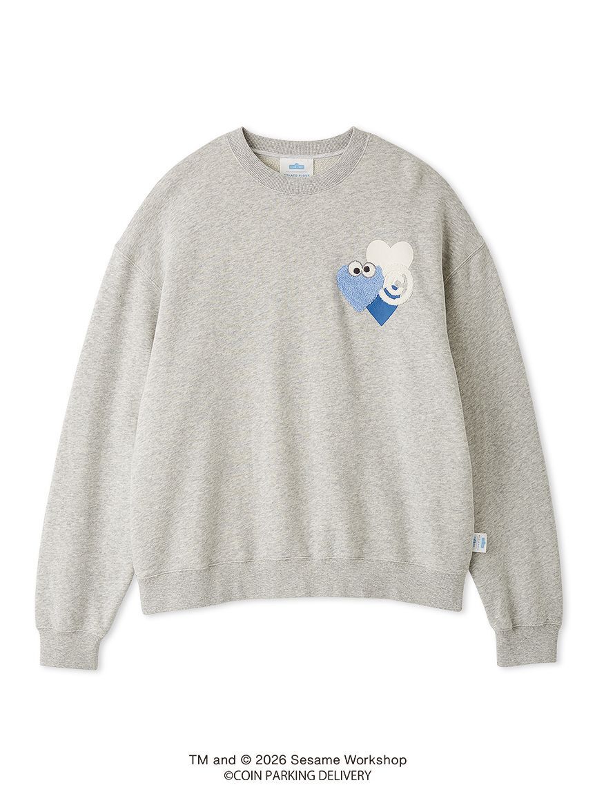 GELATO PIQUE HOMME「【SESAMESTREET&times;CPDHOOME meets GELATOPIQUE】コットン裏毛プリントプルオーバー」|プルオーバー|GRY