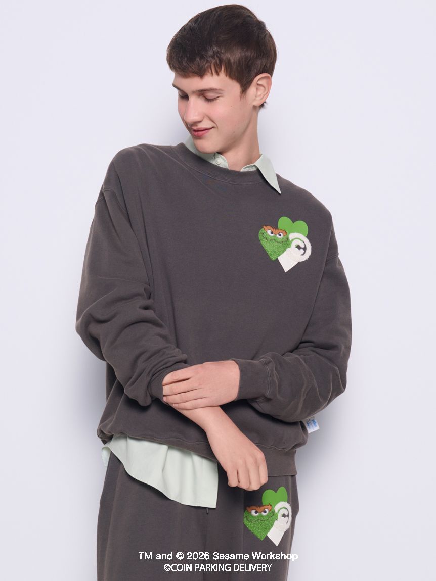 GELATO PIQUE HOMME「【SESAMESTREET&times;CPDHOOME meets GELATOPIQUE】コットン裏毛プリントプルオーバー」|プルオーバー|