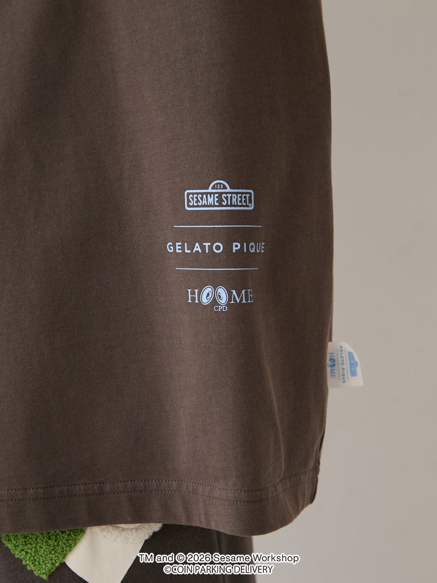 GELATO PIQUE HOMME「【SESAMESTREET&times;CPDHOOME meets GELATOPIQUE】コットンワンポイントプリントビックTシャツ」|ルームウェア|