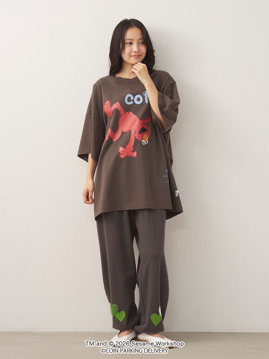 GELATO PIQUE HOMME「【SESAMESTREET&times;CPDHOOME meets GELATOPIQUE】コットンワンポイントプリントビックTシャツ」|ルームウェア|