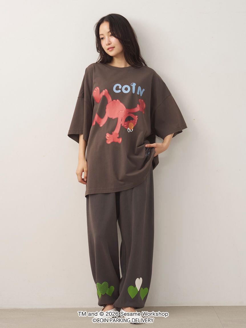 GELATO PIQUE HOMME「【SESAMESTREET&times;CPDHOOME meets GELATOPIQUE】コットンワンポイントプリントビックTシャツ」|ルームウェア|