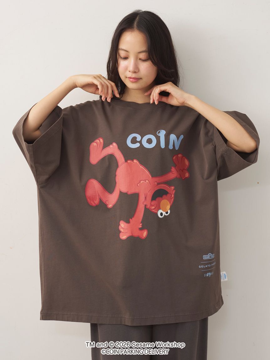 GELATO PIQUE HOMME「【SESAMESTREET&times;CPDHOOME meets GELATOPIQUE】コットンワンポイントプリントビックTシャツ」|ルームウェア|