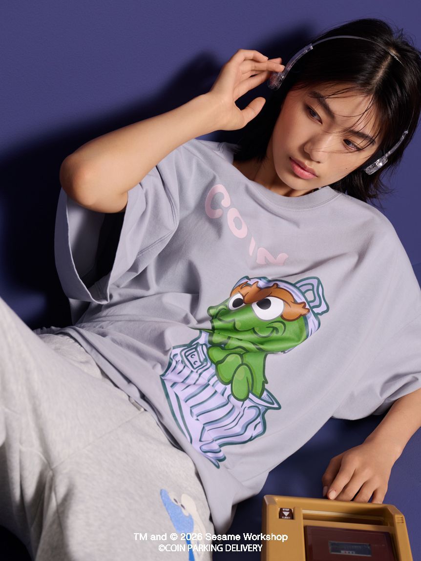 GELATO PIQUE HOMME「【SESAMESTREET&times;CPDHOOME meets GELATOPIQUE】コットンワンポイントプリントビックTシャツ」|ルームウェア|