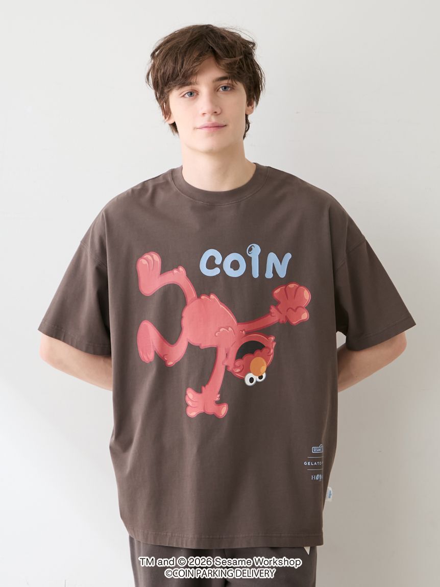 GELATO PIQUE HOMME「【SESAMESTREET&times;CPDHOOME meets GELATOPIQUE】コットンワンポイントプリントビックTシャツ」|ルームウェア|