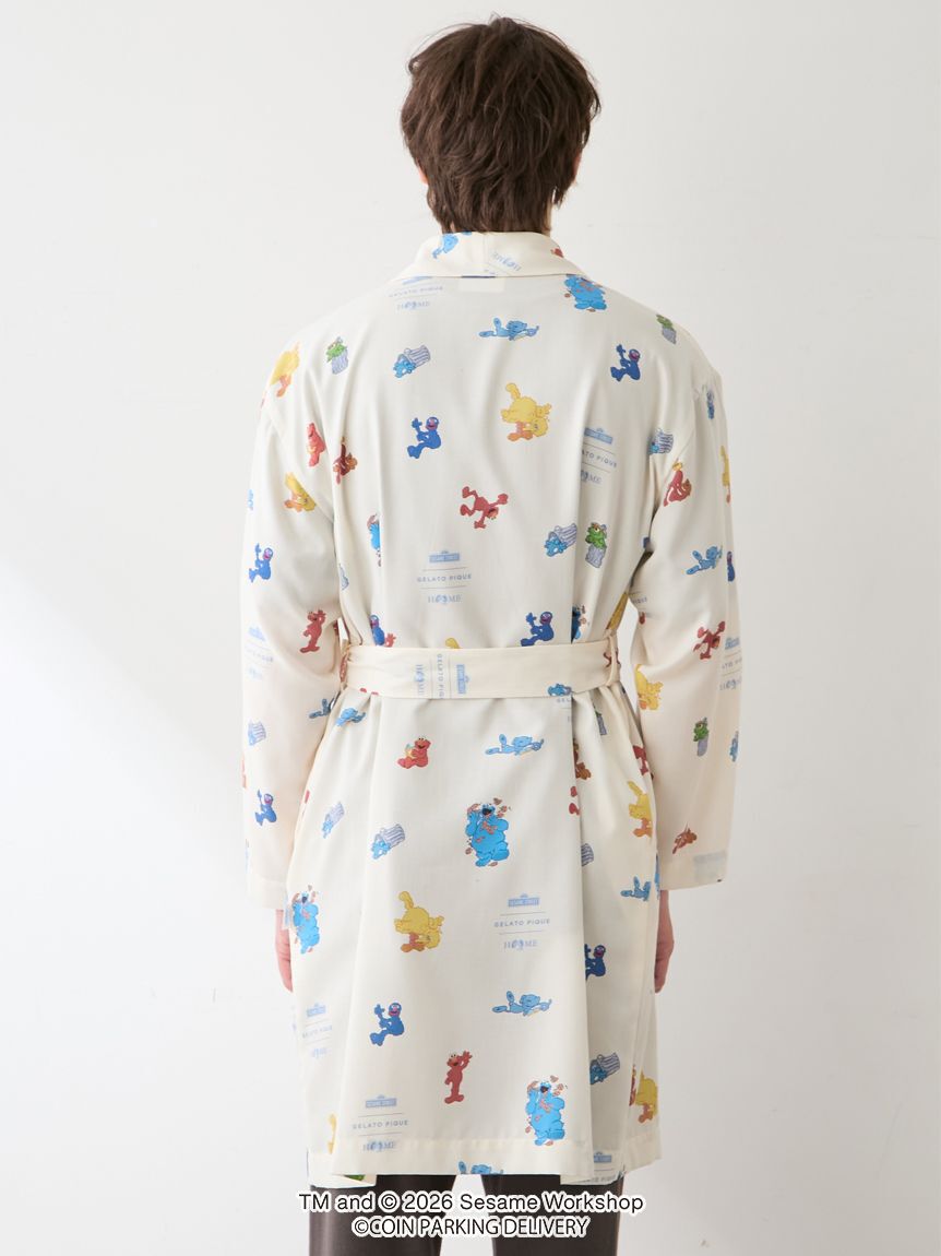 GELATO PIQUE HOMME「【SESAMESTREET&times;CPDHOOME meets GELATOPIQUE】総柄ガウン」|カーディガン|