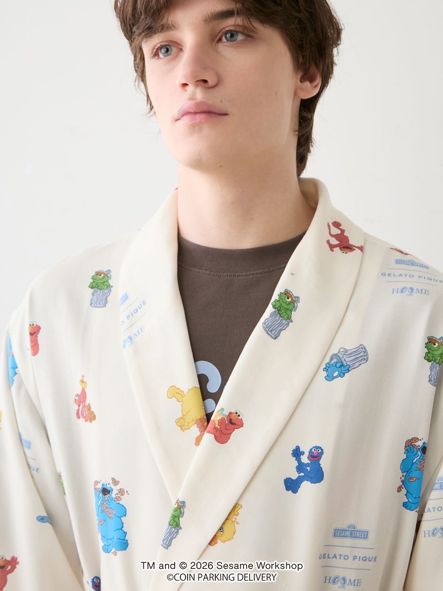 GELATO PIQUE HOMME「【SESAMESTREET&times;CPDHOOME meets GELATOPIQUE】総柄ガウン」|カーディガン|