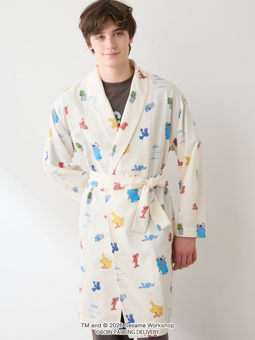 GELATO PIQUE HOMME「【SESAMESTREET&times;CPDHOOME meets GELATOPIQUE】総柄ガウン」|カーディガン|