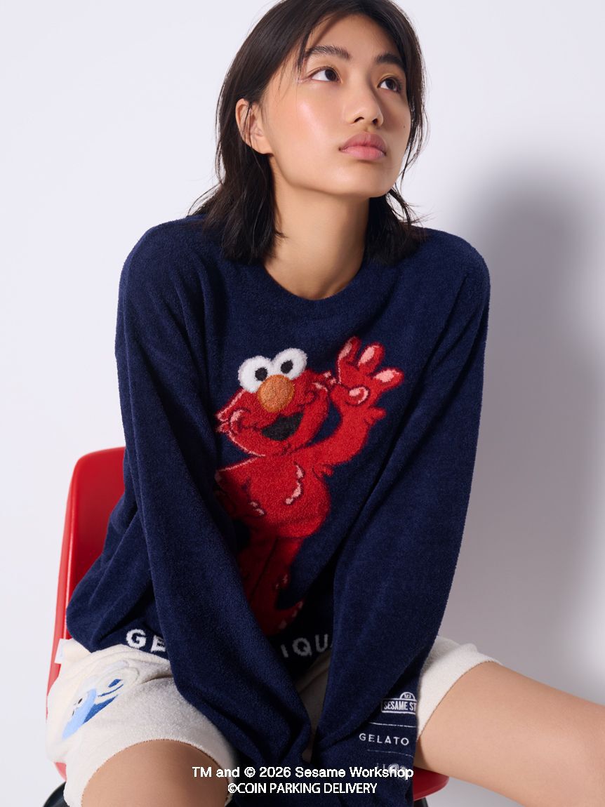 GELATO PIQUE HOMME「【SESAMESTREET&times;CPDHOOME meets GELATOPIQUE】エアリーモコジャガードプルオーバー」|プルオーバー|