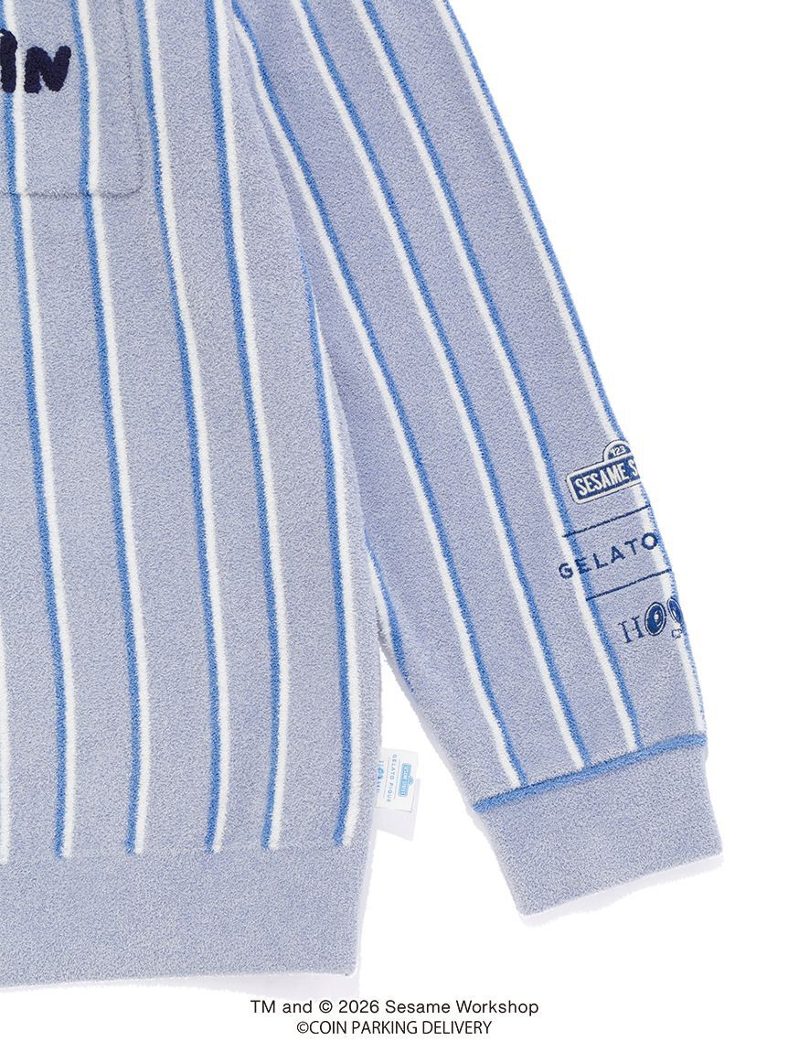GELATO PIQUE HOMME「【SESAMESTREET&times;CPDHOOME meets GELATOPIQUE】エアリーモコストライプジャガードシャツ」|カーディガン|