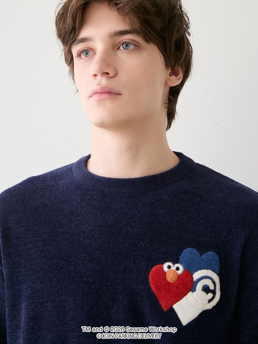 GELATO PIQUE HOMME「【SESAMESTREET&times;CPDHOOME meets GELATOPIQUE】エアリーモコワンポイントプルオーバー」|プルオーバー|