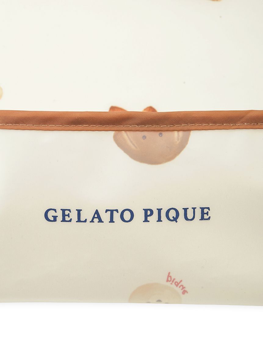 GELATO PIQUE KIDS & BABY「【BABY】アニマルブレッド柄お食事エプロン」|ロンパース|