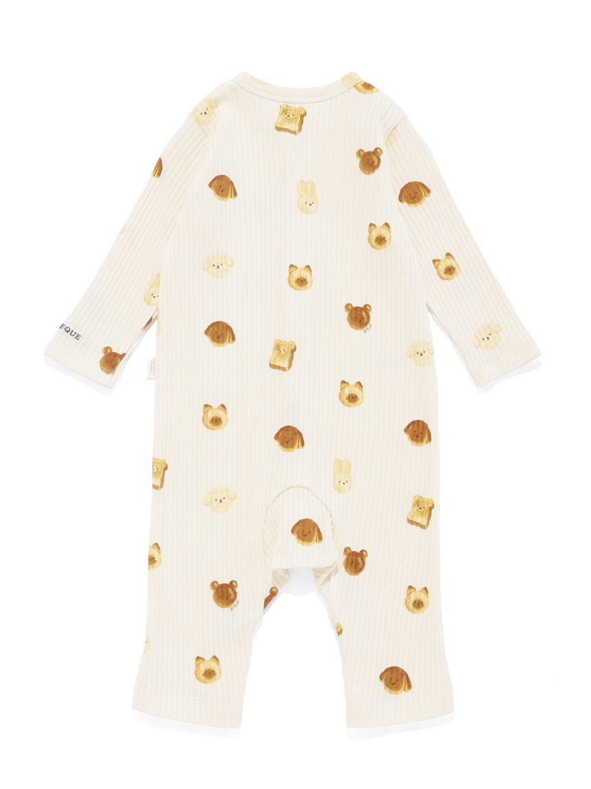 GELATO PIQUE KIDS & BABY「【BABY】アニマルブレッド柄ロンパース」|ロンパース|