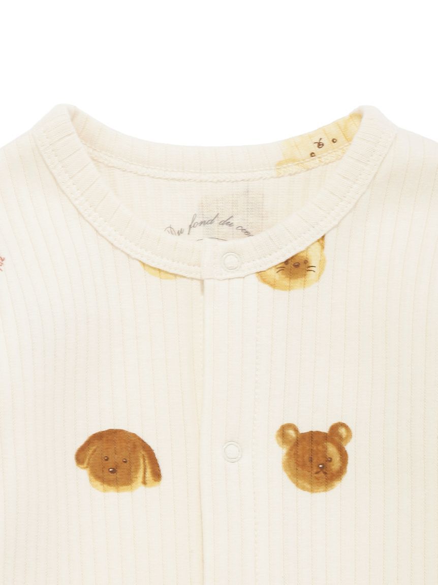 GELATO PIQUE KIDS & BABY「【BABY】アニマルブレッド柄ロンパース」|ロンパース|