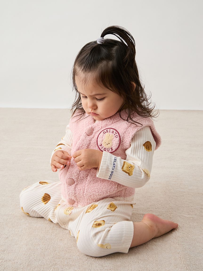 GELATO PIQUE KIDS & BABY「【BABY】アニマルブレッド柄ロンパース」|ロンパース|