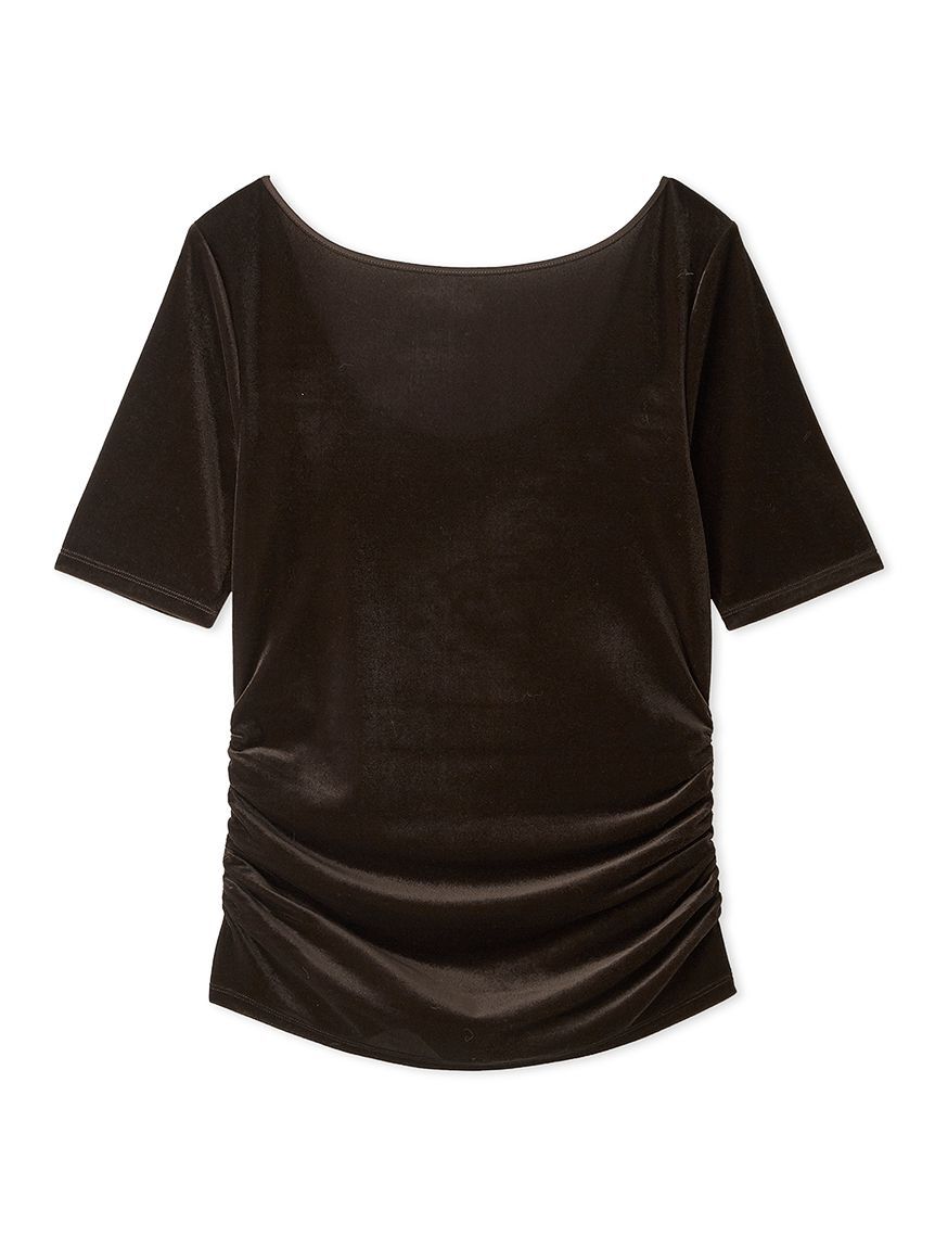 FRAY I.D「シアーベロアバックオープンTシャツ」|Tシャツ・カットソー|