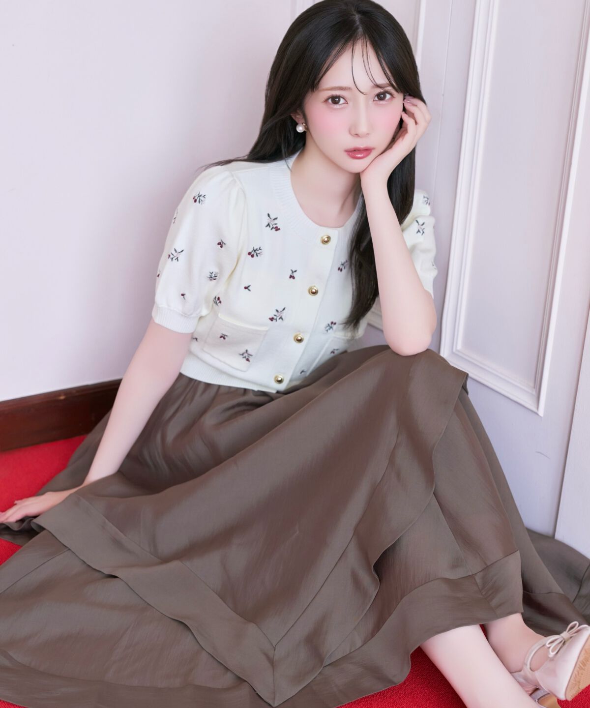 WILLSELECTION「モチーフ刺繍カーディガン」|カーディガン|