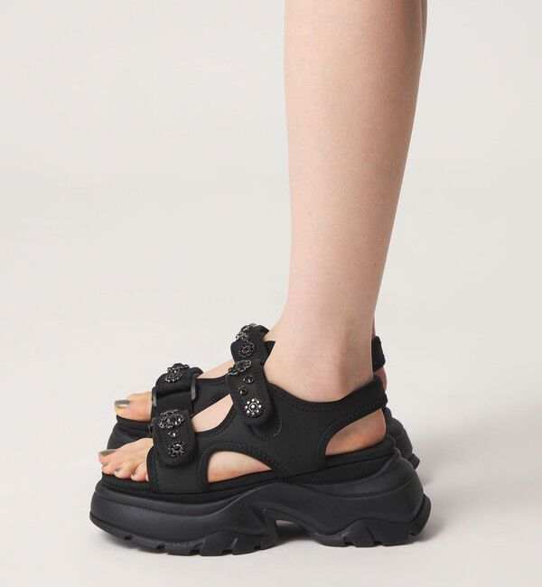 SY UNITED ARROWS「＜SY＞ ネオプレーンビジュー サンダル75」|サンダル|