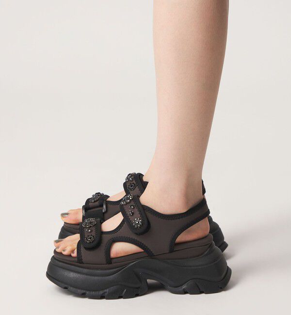 SY UNITED ARROWS「＜SY＞ ネオプレーンビジュー サンダル75」|サンダル|