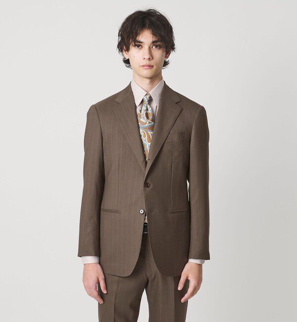 UNITED ARROWS「Vitale Barberis Canonico シャドーストライプ シングル 3ボタン スーツ MC―MODEL 撥水」|スーツ|