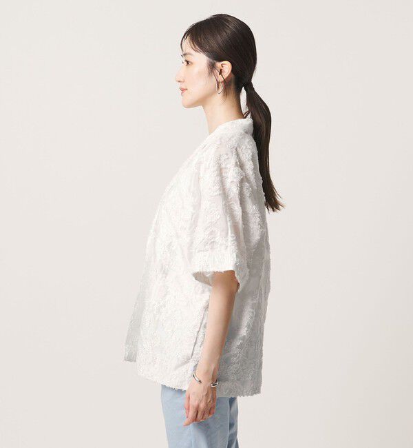 UNITED ARROWS「ラメ カット ジャガード ジャケット ‐ウォッシャブル‐」|テーラードジャケット|