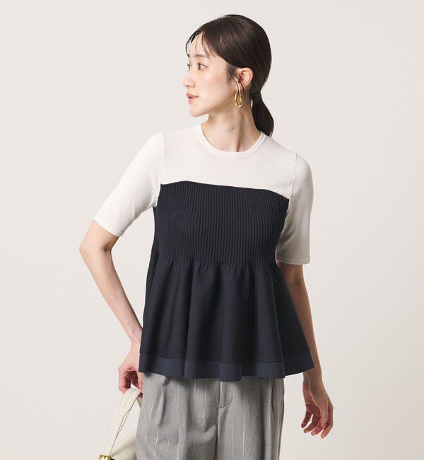 UNITED ARROWS「ビスチェ コンビ ニット ‐ウォッシャブル‐」|ニット・セーター|NAVY