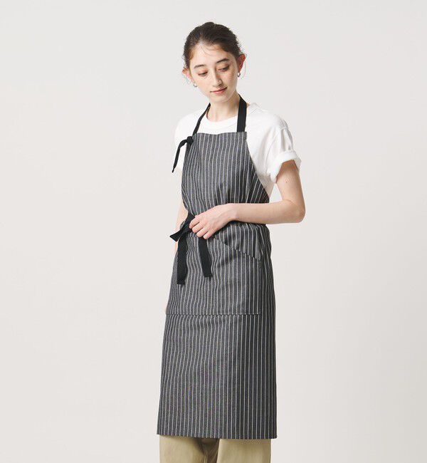 Style for Living「ストライプ エプロン BLK」|食器・キッチングッズ|