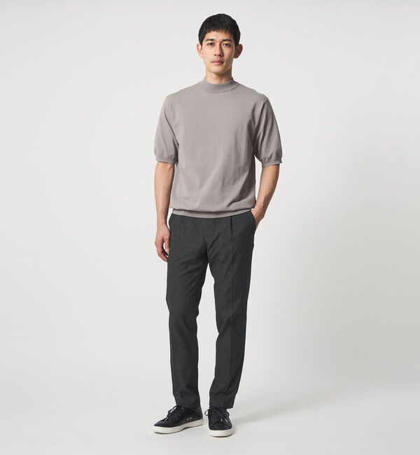 UNITED ARROWS「DotAir ドットエア サイドシャーリング 1プリーツ パンツ UA COZY ウォッシャブル ストレッチ 防しわ」|チノ|