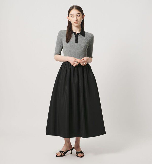 UNITED ARROWS「フィット＆フレア ポロワンピース ‐ウォッシャブル‐」|ワンピース|