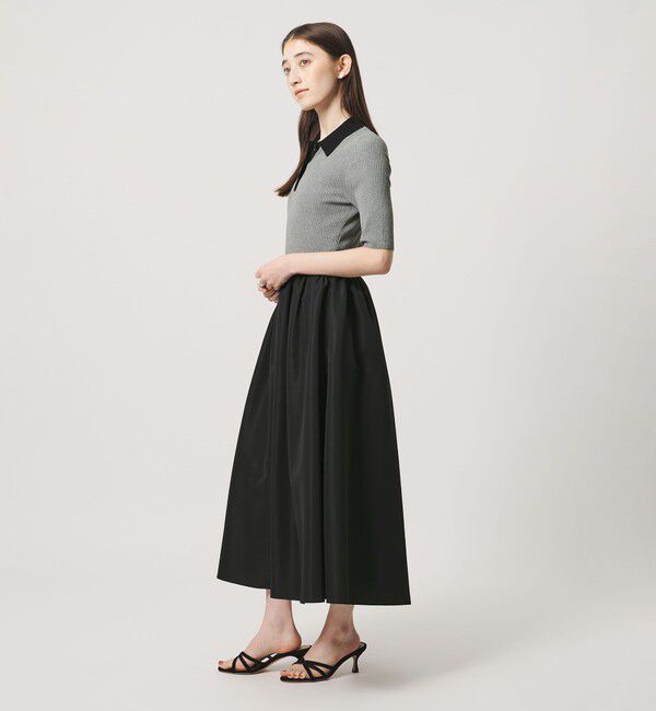 UNITED ARROWS「フィット＆フレア ポロワンピース ‐ウォッシャブル‐」|ワンピース|